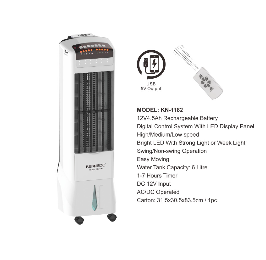 AC DC WATER MIST FAN