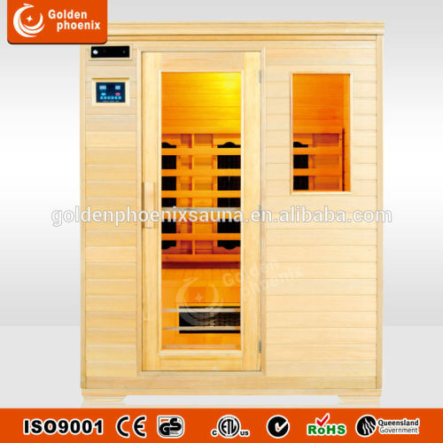 2016 Far infrared ceramic heater sauna room 3 person infrared sauna suit L3T