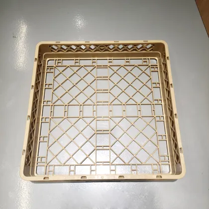 Commercial Dishwasher Machine Drying Rack for Kitchen Plastic Dishes - Beige PP Dish Rack Bowl Rack