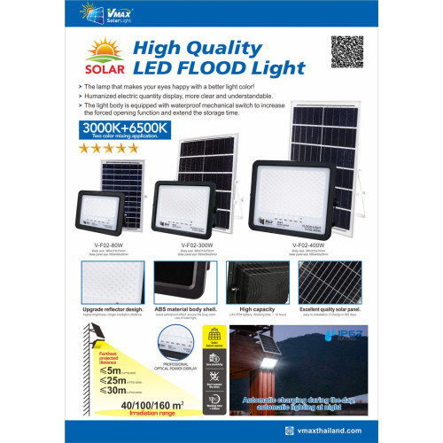 solar flood light ip65