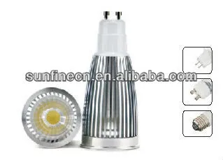 Hot sale 7w & GU10 Alluminum LED lamp cup in LED spotlights