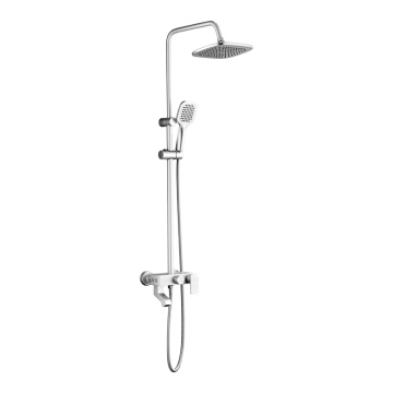 White Bathroom Shower Panel Shower Column Shower Set