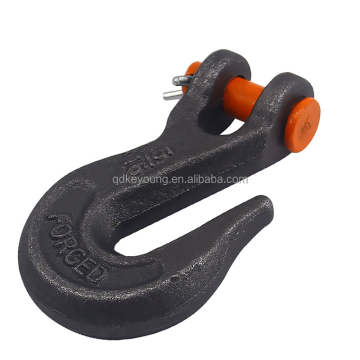 G80 Forged Alloy Steel Clevis Grab Hook/Forged Chain Hook for Lifting