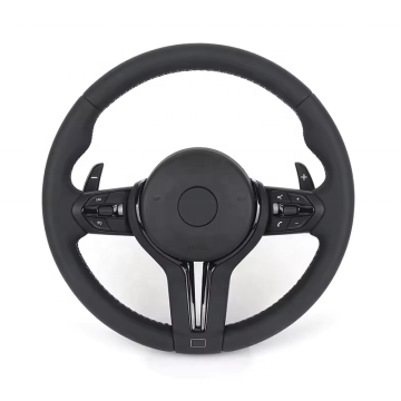 Glossy Black M Sport Leather Steering Wheel for BMW F10 F20 F30 F40 F44 F45 F52 X1 X2 M2 M3 M4 M5