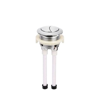 Rounded Rectangle Chrome Plated Toilet Tank Flush Push Button