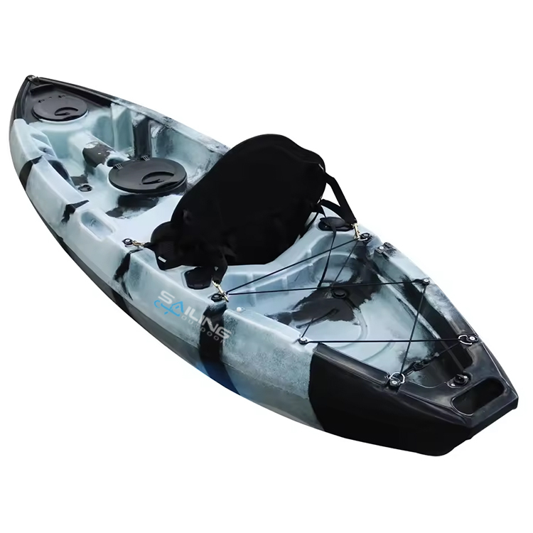 Affordable Sit-On-Top Kayak: Small Plastic Canoe for Fishing
