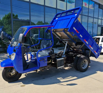 Three wheeled dump truck