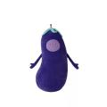 Purple eggplant vegetable stuffed child throw pillow