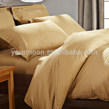 China 3 pieces 100% brushed microfiber dobby stripe bedding set/duvet cover set