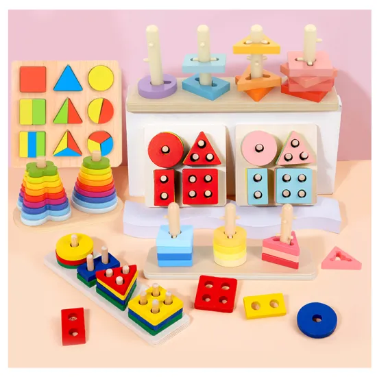 Wooden Montessori Learning Kit: An Educational Toy Gift for Toddlers and Preschoolers Aged 12-18 Months