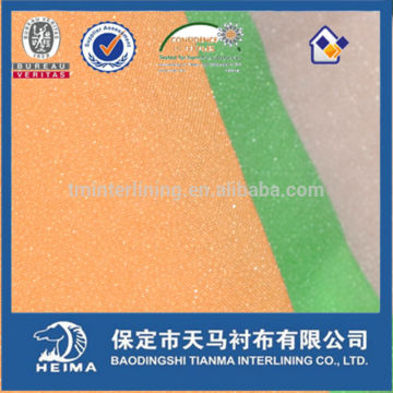 thin colorful fusible interlining for lady's wear