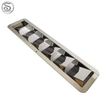 Stainless Steel 304 Boat Marine Square Air Louver Vent Cover Grille