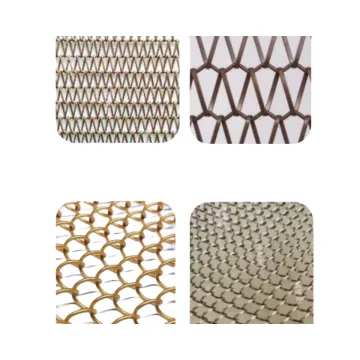 Decorative Metal Chain Curtain & Titanium Woven Wire Mesh