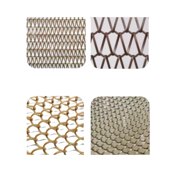 Decorative Metal Chain Curtain & Titanium Woven Wire Mesh