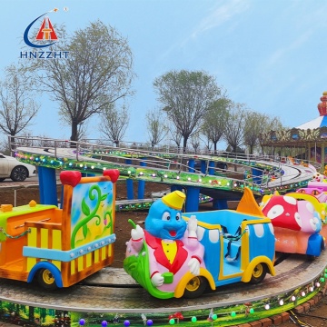 Electric Convoy Car Track Train Rides for Amusement Parks - Mini Shuttle for Sale
