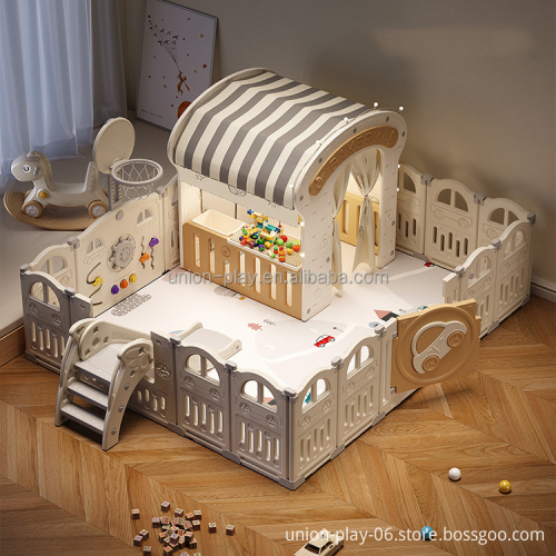 Baby Playpen with Slide and Swing