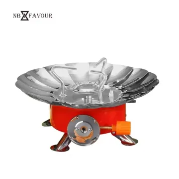 Nb-Favour Outdoor Metal Folding Ultralight Mini Gas Burner Stove