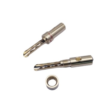 PAILICCS Tembaga Tembaga Emas Berlapis Pisang Pisang 4mm No-Soldering Budweiser Banana Head