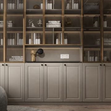 Vintage Wooden Bookcase - All Wood Storage Shelf
