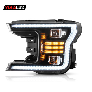 LED Headlamp Sequential Turn Signal DRL Plug and Play for Ford F150 2018-2020