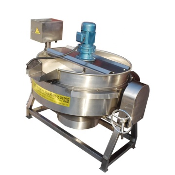 Hervidor de cocina de chaqueta industrial: batidora de calentador de calentador inclinada de acero inoxidable de grado alimenticio