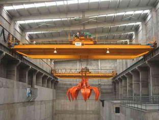 Electric Overhead Crane With Grab For Garbage Burning Power