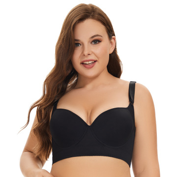 Wholesale Plus Size Body Shapewear: Seamless Wireless Push Up Bra to Hide Back Fat for Women