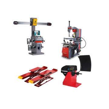 3D Wheel Alignment Machine Combo: Scissor Lift, Tire Changer, and Wheel Balancer Equipment