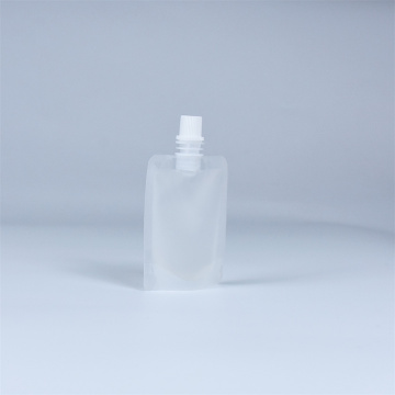 Recycelbarer transparenter Standbodenbeutel mit Ausguss für Flüssigkeit 150ml