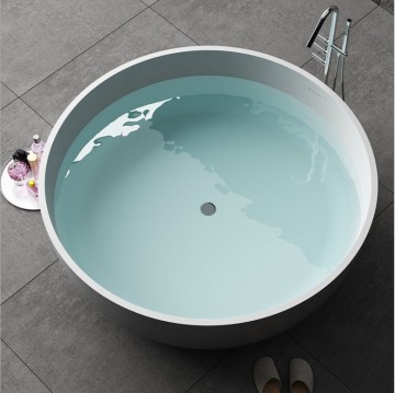 Durable Shower Solid Surface Freestanding Bathtub Artificial Stone Bathtub
