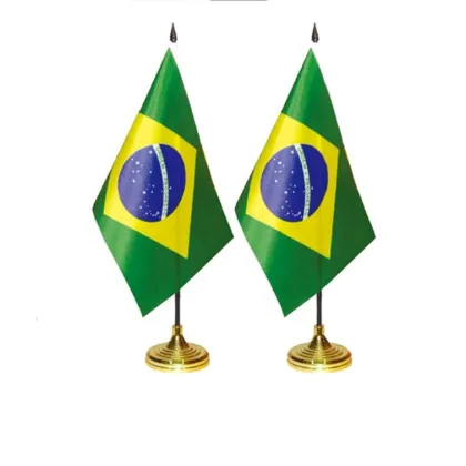 customized mini brazil national table desk table flag