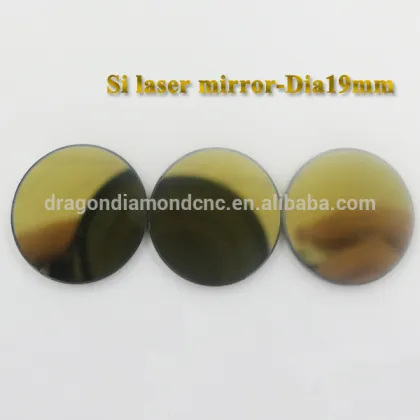 Si Co2 laser mirror high reflecting mirror 19mm golden laser mirror