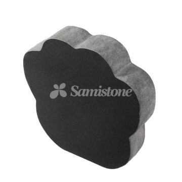 American Style Heart Shape Black Granite Pet Tombstone