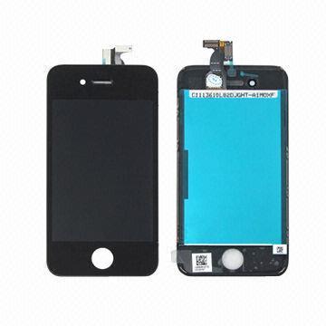 LCD Display for iPhone 4, with Touchscreen Digitizer Frame, Comes in White and Black