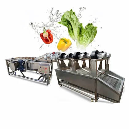 Vegetable Washing Drying Machine & Fruit Vegetable Washing Line