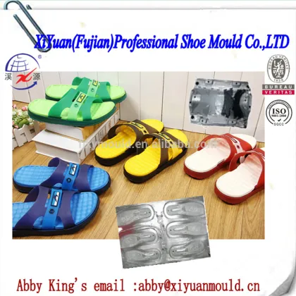 combined Unisex EVA shoe sole mould and PVC slipper uppers strap mould making