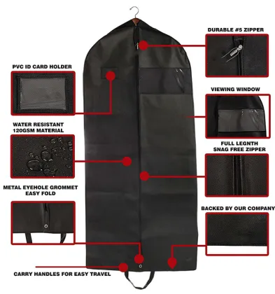 Durable Dance Suit Carry On Garment Bag Parts