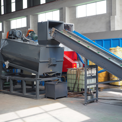 Bottle label remover plastic recycling machine