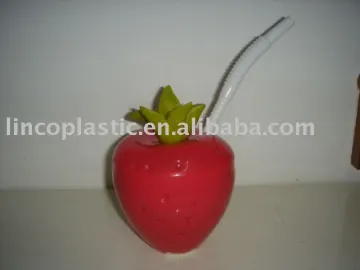Strawberry drinking cup