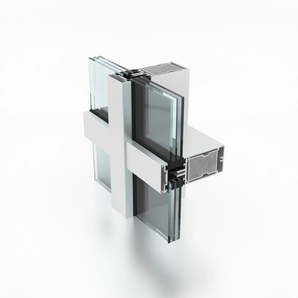 aluminium glazed curtain wall