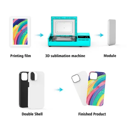 3D Sublimation Personalized Mobile Cover Photo Printer
