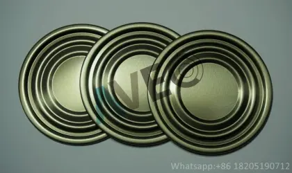 Metal tin can cover bottom ends