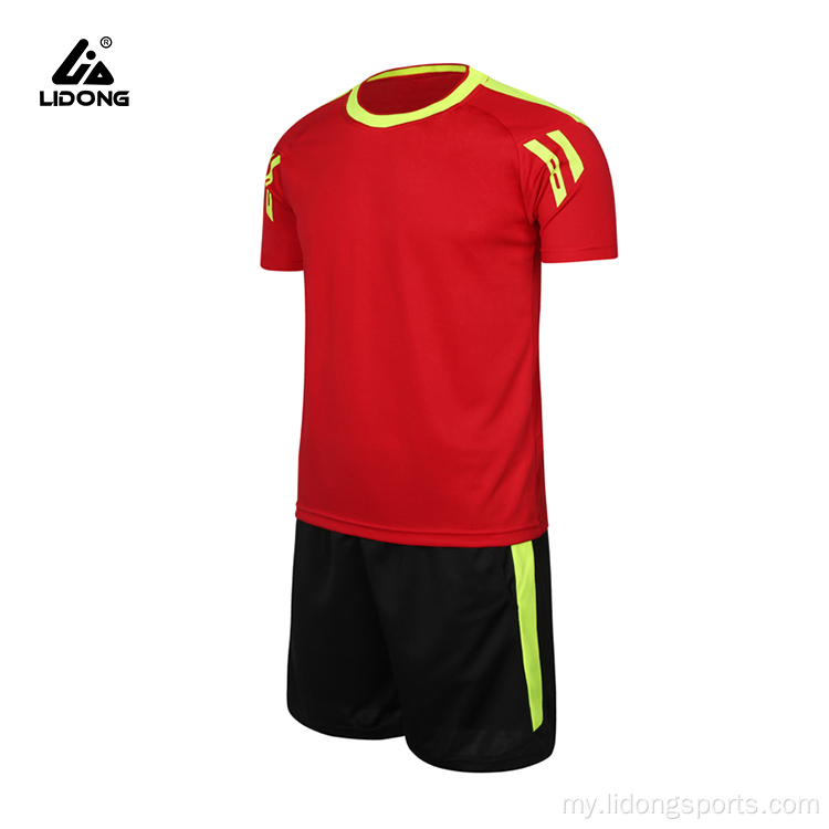 2022 ဖက်ရှင် Mens ဘောလုံးပြိုင်ပွဲ Kit Futboll Uniform