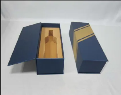 Luxury Customized One Bottle Wine Foldable Paper Box