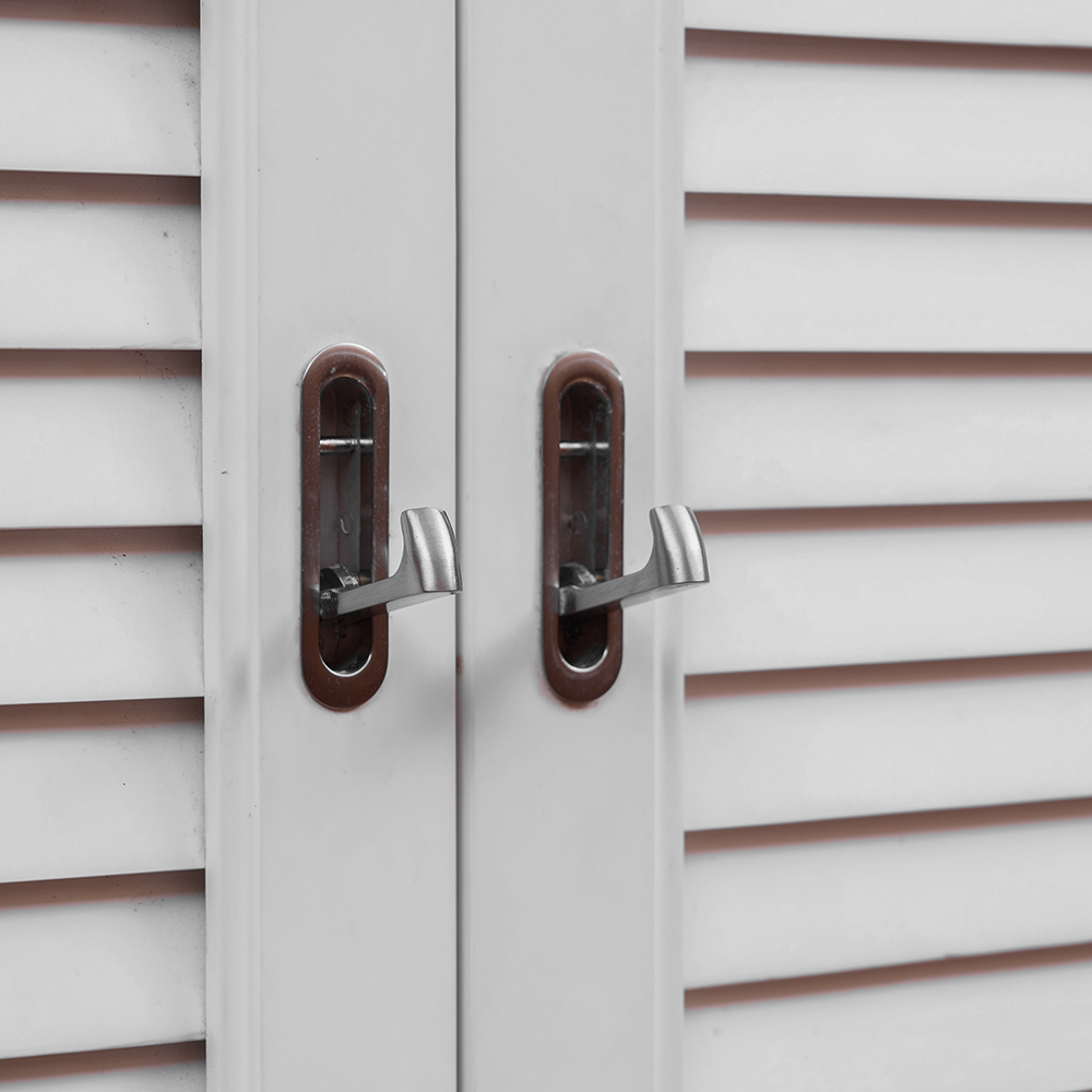 Farmhouse shutters for inside windows