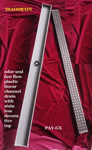 Odor Seal Fast Flow Plastic Linear Channel Drain, High Quality Odor ...