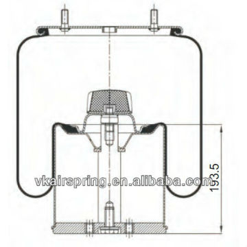 BPW 05.429.42.03.0 Rubber air spring air bellow 4962NP02/ Air bag Gas-filled air ride suspension system Plastic piston