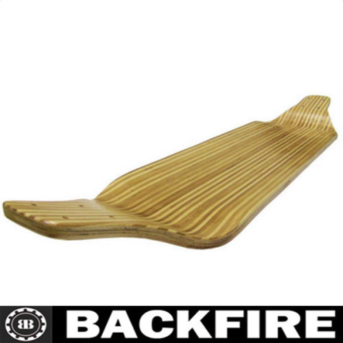 Backfire BAMBOO INLAY Drop Down LONGBOARD SKATEBOARD Cruiser Deck