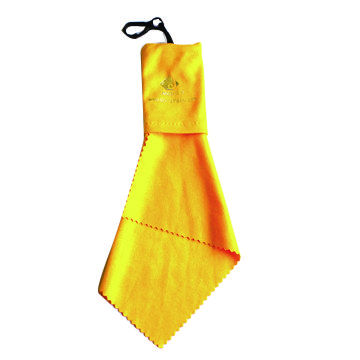 Microfiber sunglass cleaning cloth with pouch, eco-friendly, meets SGS and European standards