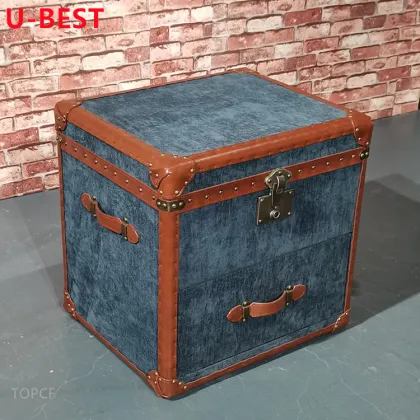 U-BEST American Vintage Leather Storage Box